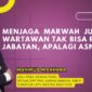 Foto Mahmud Marhaba, Ketum DPP PJS dan Ahli Pers Dewan Pers