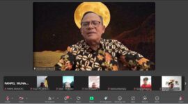 Ketua Dewan Pers, Prof Kamaruddin Hidayat saat memberikan sambutan dan menutup Munas II PJS dan Seminar Nasional di Kota Palu, Selasa (15/07/2025).