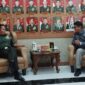 Pengurus PJS saat audience dengan Komandan Pussenif TNI-AD, Letjen TNI H. Iwan Setiawan, SE., MM di ruang kerjanya, Kamis (14/08/2025).